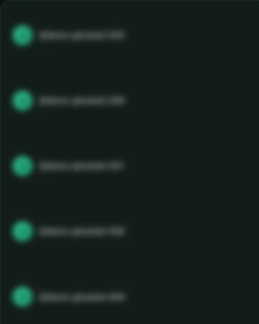 Example: the follower list with every name still locked.